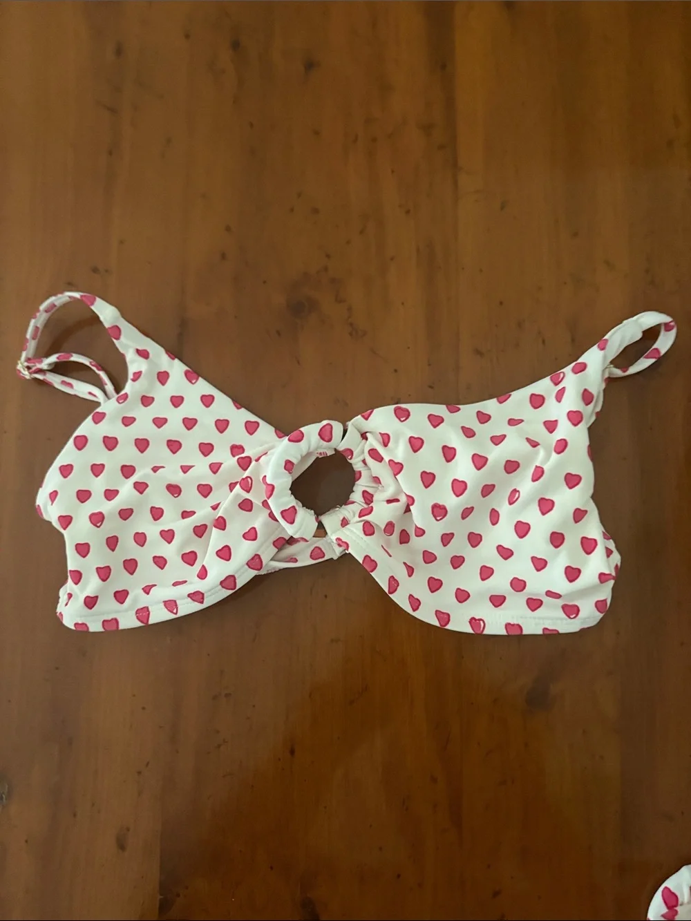 Roller Rabbit White Kids Bikini with Pink Heart Print